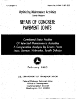 Value of Engineering Study of Pavement Joint Repair