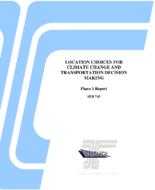 Location Choices for Climate Change and Transportation Decision Making