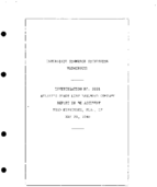 Interstate Commerce Commision Report of the Accident  Investigation Occuring on the ATLANTIC COAST LINE RAILROAD KISSIMMEE FLA