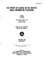 The Effects of Alcohol on the Drivers Visual Information Processing