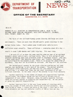 Remarks by US Secretary of Transportation John A Volpe to the National Grade Crossing Conference