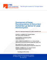 Development of Design Recommendations for Noncontact Hooked Bar Lap Splices for Large Reinforcing Bars