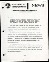 Excerpts of Remarks by Secretary of Transportation John A Volpe at the Council of State Legislative Leaders