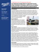 Nondestructive testing NDT of a segmental concrete bridge scheduled for demolition with a focus on condition assessment and corrosion detection of internal tendons  summary