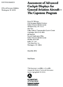 Assessment of Advanced Cockpit Displays for General Aviation Aircraft The Capstone Program