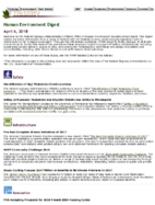 Human Environment Digest April 6 2018