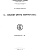 Part 13 Aircraft Engine Airworthiness