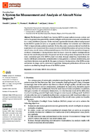A System for Measurement and Analysis of Aircraft Noise Impacts