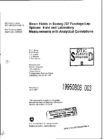 Strain fields in Boeing 737 fuselage lap splices  field and laboratory measurements with analytical correlations