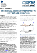 Broken Rail and Rollout Detection to Support QMB Operations Research Results