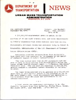 Department of Transportation News Urban Mass Transportation Administration UMTA 7696