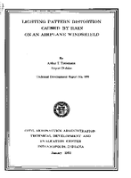 Lighting Pattern Distortion Caused By Rain An An Airplane Windshield