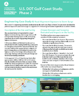 US DOT Gulf Coast Study Phase 2 Engineering Case Study 6 Road Alignment Exposure to Storm Surge