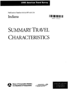 1995 American Travel Survey Summary Travel Characteristics Indiana