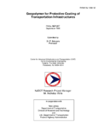 Geopolymer for protective coating of transportation infrastructures