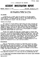 Investigation of Aircraft Accident THE CRANE COMPANY JEFFERSONVILLE INDIANA 19560515