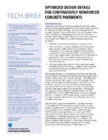 Optimized Design Details for Continuously Reinforced Concrete Pavements techbrief