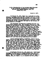 Interstate Commerce Commission Report of the Accident  Investigation Occurring on the CLEVELAND SOUTHWESTERN AND COLUMBUS RAILWAY PUMPING STATION OH