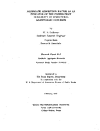 Aggregate Absorption Factor as an Indicator of the FreezeThaw Durability of Structural Lightweight Concrete