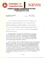 Department of Transportation News Urban Mass Transportation Administration UMTA 7501