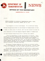 Opening Statement by Secretary of Transportation John A Volpe Press Conference