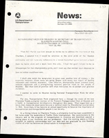 Remarks Prepared for Delivery by Secretary of Transportation Elizabeth Hanford Dole to the Houston Chamber of Commerce