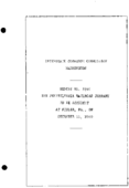 Interstate Commerce Commision Report of the Accident  Investigation Occuring on the PENNSYLVANIA RAILROAD FIDLER PA