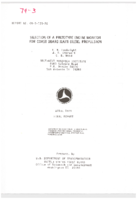 Selection of a Prototype Engine Monitor for Coast Guard Main Diesel Propulsion