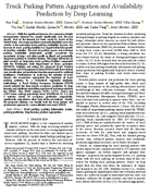 Truck Parking Pattern Aggregation and Availability Prediction by Deep Learning