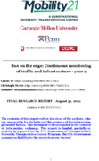 Bus on the Edge Continuous Monitoring of Traffic and Infrastructure  Year 2
