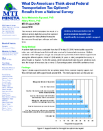 What Do Americans Think About Federal Transportation Tax Options Results from a National Survey Brief