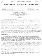 Investigation of Aircraft Accident CONTINENTAL AIRLINES KANSAS CITY MISSOURI 19630129