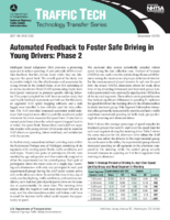 Automated Feedback to Foster Safe Driving in Young Drivers Phase 2 Traffic Tech