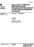 Improvement of Railroad Roller Bearing Test Procedures and Development of Roller Bearing Diagnostic Techniques Volume II  Diagnostics