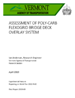 Assessment of PolyCarb Flexogrid Bridge Deck Overlay System