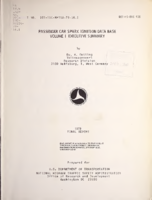Passenger Car Spark Ignition Data Base  Volume 1 Executive Summary