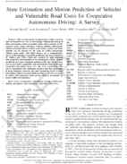State Estimation and Motion Prediction of Vehicles and Vulnerable Road Users for Cooperative Autonomous Driving A Survey
