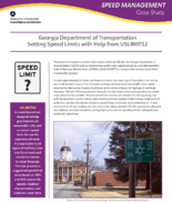 Speed Management Case Study Georgia Department of Transportation Setting Speed Limits with Help from USLIMITS2
