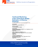 Continued Monitoring of the VarinaEnon Bridge Estimation of Effective Prestress