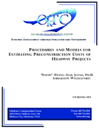 Procedures and models for estimating preconstruction costs of highway projects