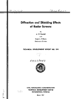 Diffraction and Shielding Effects of Radar Screens