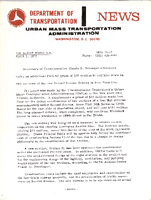 Department of Transportation News Urban Mass Transportation Administration UMTA 7312
