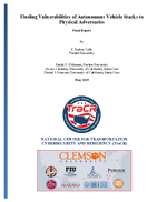 Finding Vulnerabilities of Autonomous Vehicle Stacks to Physical Adversaries