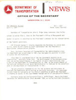Department of Transportation News Releases for April 1971