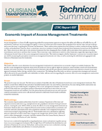 Economic Impact of Access Management Treatments Technical Summary