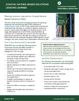 Coastal NatureBased Solutions Lessons Learned