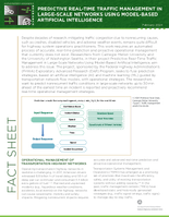 Predictive RealTime Traffic Management in LargeScale Networks Using ModelBased Artificial Intelligence