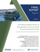 Performance Measurement  Management Using Connected  Automated Vehicle Data