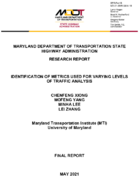 Identification of Metrics Used for Varying Levels of Traffic Analysis