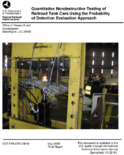 Quantitative Nondestructive Testing of Railroad Tank Cars Using the Probability of Detection Evaluation Approach